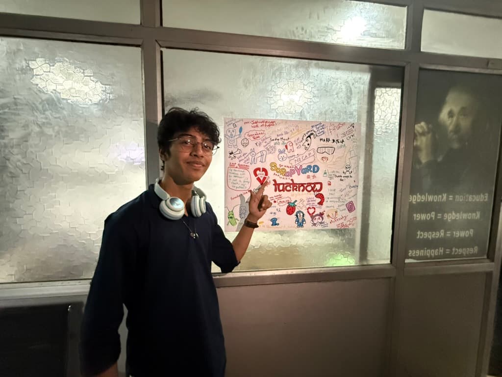 Scrapyard Lucknow teens building together